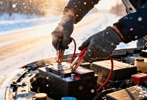 Car battery in winter
